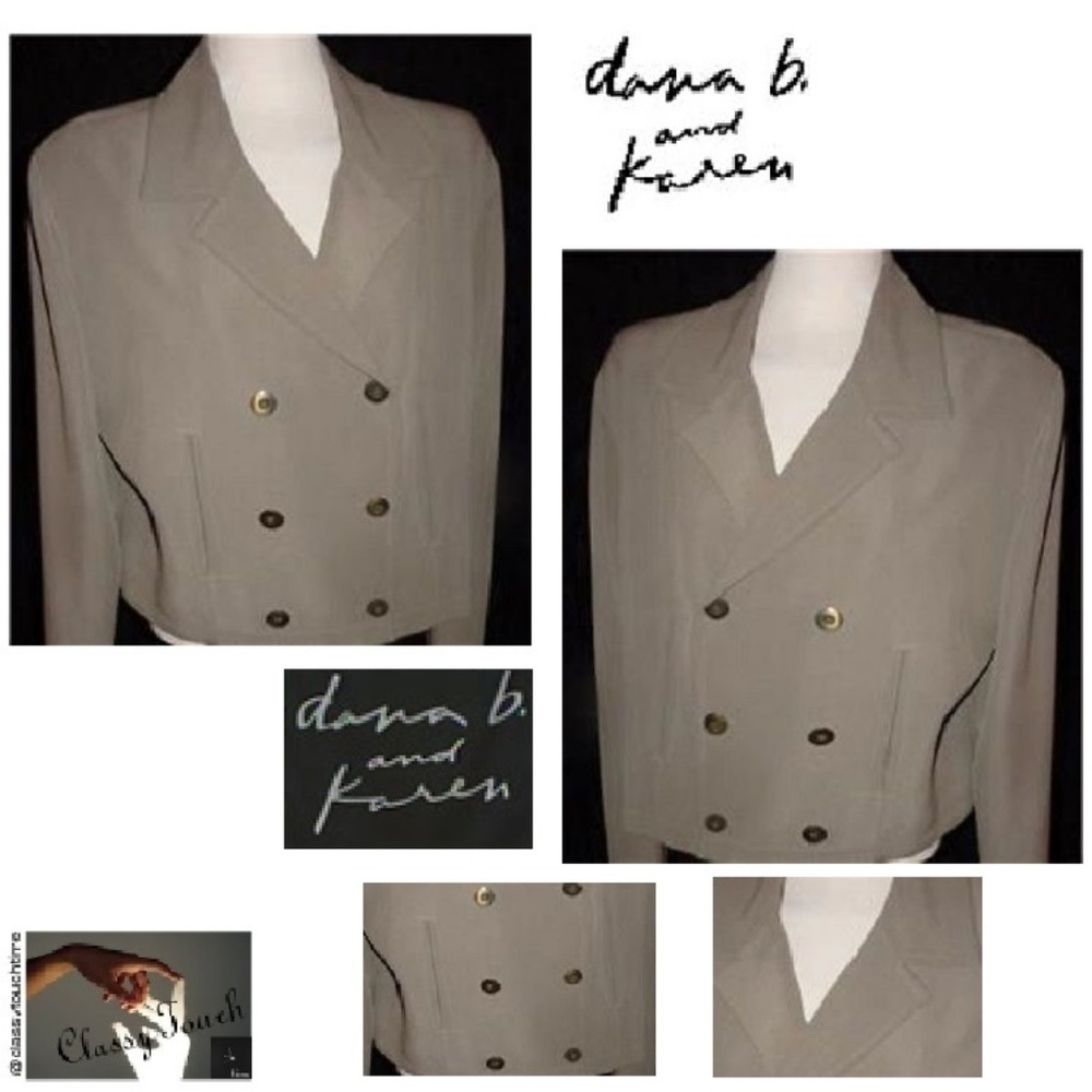 Dana B. And Karen Vtg  Green Short Blazer